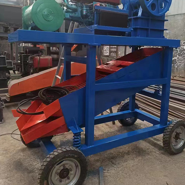 ディーゼル電気生産20t/Hのまわりの顎粉砕機の密集した輸送およびすべて
